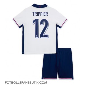 England Kieran Trippier #12 Replika Hemmatröja Barn EM 2024 Kortärmad (+ Korta byxor)